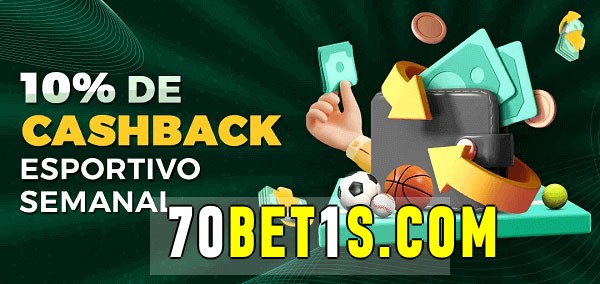 10% de bônus de cashback na 70bet1 